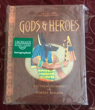 Encyclopedia Mythologica: Gods And Heroes Signed With Drawing
