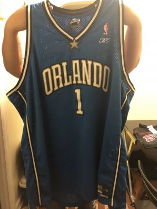 Reebok Nba Orlando Magic Tracy Mcgrady 1 Basketball Jersey - Blue - Sz.  4xl