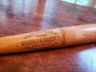 Vintage Baseball Bat Hillerich Bradsby 4