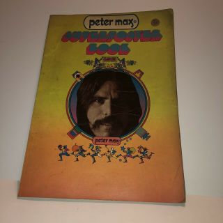 Vintage 1971 Peter Max Poster Book Psychedelic Colorful 18 Pages,  Poster