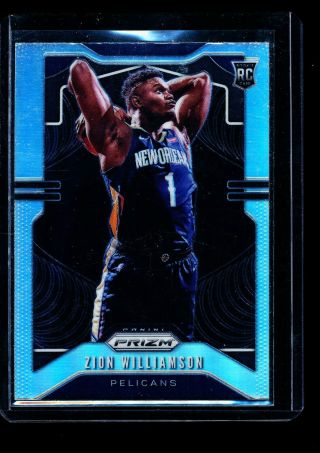 Zion Williamson 2019 - 20 Panini Prizm Silver Refractor Rookie Rc Hot