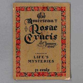 First Issue - The American Rosae Crucis Oct.  1916 - Rosicrucian Order (amorc)