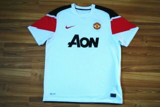 Size L Manchester United Football Shirt Jersey Nike 2010 - 2011 Away Adult Large