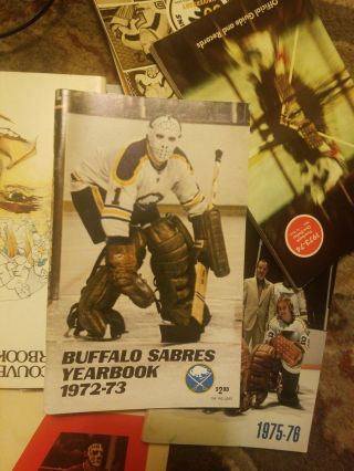 1972 - 73 Buffalo Sabres Media Guide Yearbook 1973 Program Press Book Nhl