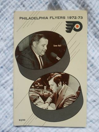 1972 - 73 Philadelphia Flyers Media Guide Yearbook Program 1973 Nhl Hockey
