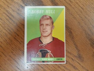 1958 - 59 Topps Card 66 Bobby Hull Rookie Rc