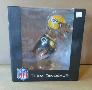 Green Bay Packers Forever Collectibles Nfl Team Dinosaur Trex Not A Bobblehead