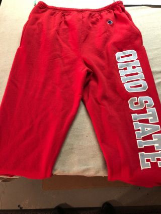 Ohio State Buckeyes Mens Champion Pants Red Xl Sweatpants