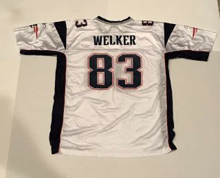 NFL Onfield Reebok Wes Welker 83 England Patriots Jersey Adult 2XL (B8) 2