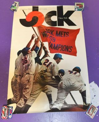 Jock York Vintage 1969 York Mets World Series Poster Ra118