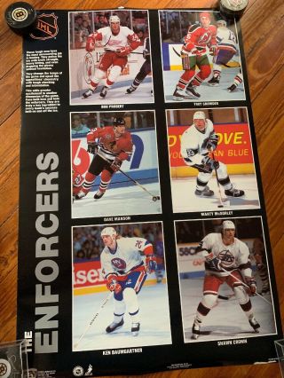 Norman James Nhl Poster The Enforcers 34 X22