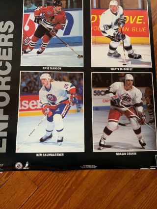 NORMAN JAMES NHL POSTER The Enforcers 34 X22 3
