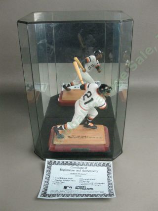 1989 Roberto Clemente Sports Impressions 6 " Figurine W/coa Pittsburgh Pirates Nr