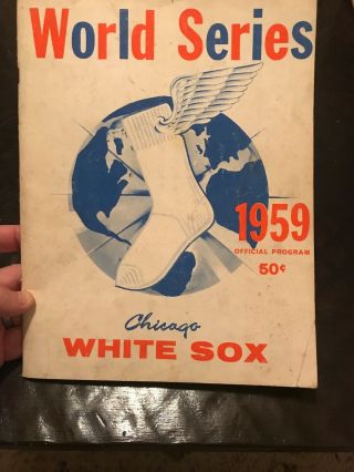 1959 World Series Program Los Angeles Dodgers Chicago White Sox,  Good