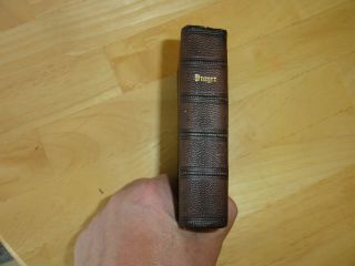 1860 - The Book Of Common Prayer,  Leather,  Appleton,  Civil War Era,  Illuminated