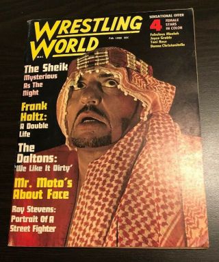 1968 Wrestling World September The Sheik Fabulous Moolah Ray Stevens Verve Gagne
