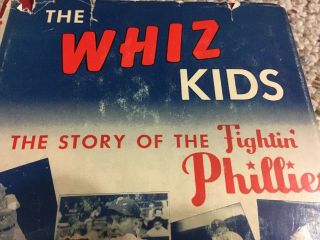 Old Philadelphia Phillies Book - The Whiz Kids By Paxton - Pa Baseball History