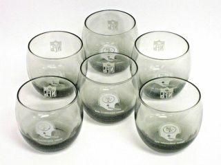 Set Of 6 Nfl San Francisco 49ers Smoked Glasses