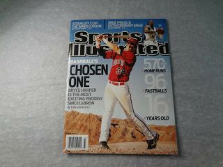 Sports Illustrated Bryce Harper Rc 1st Cover June 2009 / Newsstand Edition / 9.  4