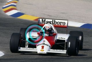 Racing 35mm Slide F1 Alain Prost - Mclaren 1986 France Formula 1