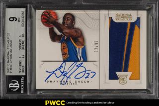 2012 National Treasures Draymond Green Rookie Auto Patch /99 156 Bgs 9 (pwcc)