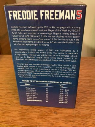 Atlanta Braves Freddie Freeman bobblehead - 2013 collectors series - box 3