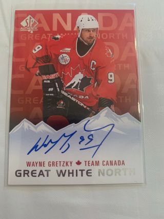 Wayne Gretzky Great White North Sp Authentic Hockey 2015 - 2016 Gwn - Wg