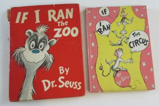 4 Dr Seuss Books 1956 If I Ran The Circus Zoo Horton Hears A Who Scrambled Eggs