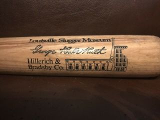 Hillerich & Bradsby Babe Ruth Louisville Slugger Museum Baseball Bat Black 34”