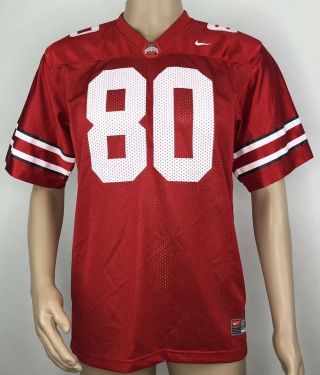 Youth Nike Team Osu Ohio State Buckeyes 80 Football Jersey Size Xl Red