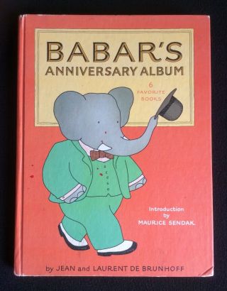 Babar Anniversary Album Signed By Laurent De Brunhoff 1st/1st Edition 1981