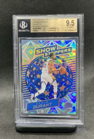 2017 - 18 Revolution Kevin Durant Showstoppers Galactic Bgs 9.  5 Gem