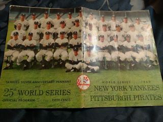 1960 World Series Program From Yankee Stadium—Yankees vs Pirates 2
