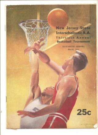 1948 Jersey High School Basketball Tournament Program