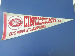 1975 Cincinnati Reds World Champions Pennant