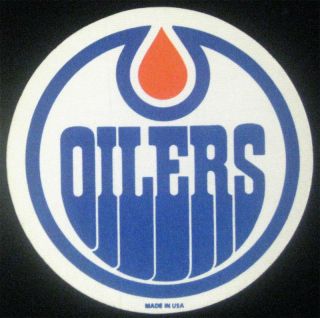 Alberta Oilers 1972 Cloth Fabric Sticker Wha Pre Nhl Tm Rare Hockey Gem