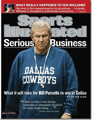 Dallas Cowboys 2003 Sports Illustrated No Label Bill Parcells Serious Business