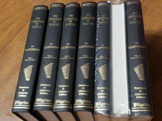 1 Set Unabridged 7 Volumes C.  H.  Spurgeon The Treasury Of David Psalms Open Box