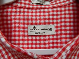 OHIO STATE BUCKEYES Peter Millar Button Front Shirt Men ' s XXL 100 Cotton 3