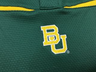 Nike Baylor University Mens Green Short Sleeve Polo Shirt Size Large 2