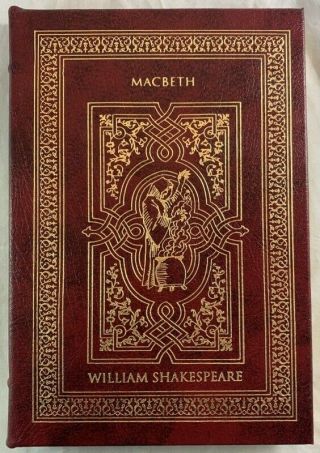 Deluxe Easton Press Leather William Shakespeare Macbeth