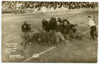 1915 University Of Illinois Vs.  Minnesota Football Real Photo Postcard