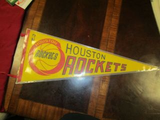 Vintage Houston Rockets Nba Pennant