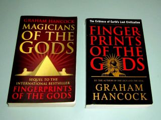 2 Books Signed By Graham Hancock Fingerprints & Magicians Of Gods Archaeology