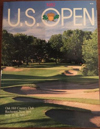 1989 U.  S.  Open Golf Championship Program - Oak Hill Country Club In Rochester