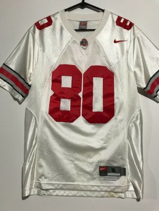 The Ohio State Buckeyes Stitched Nike Football Jersey 80.  Men’s Size Small