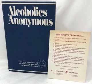 Alcoholics Anonymous Aa Big Book 3rd Ed 25th Printing 1986 Hcdj