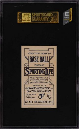 1911 M116 Sporting Life Mordecai Brown BLUE BACKGROUND SGC 7 NRMT (PWCC - E) 2