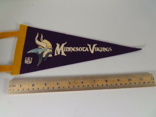 1970s Minnesota Vikings Nfl Mini Pennant Purple
