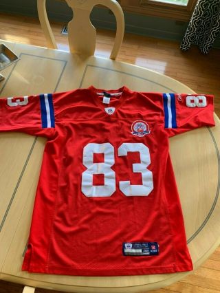 Red England Patriots Wes Welker Jersey Reebok On Field Stitched Size 48